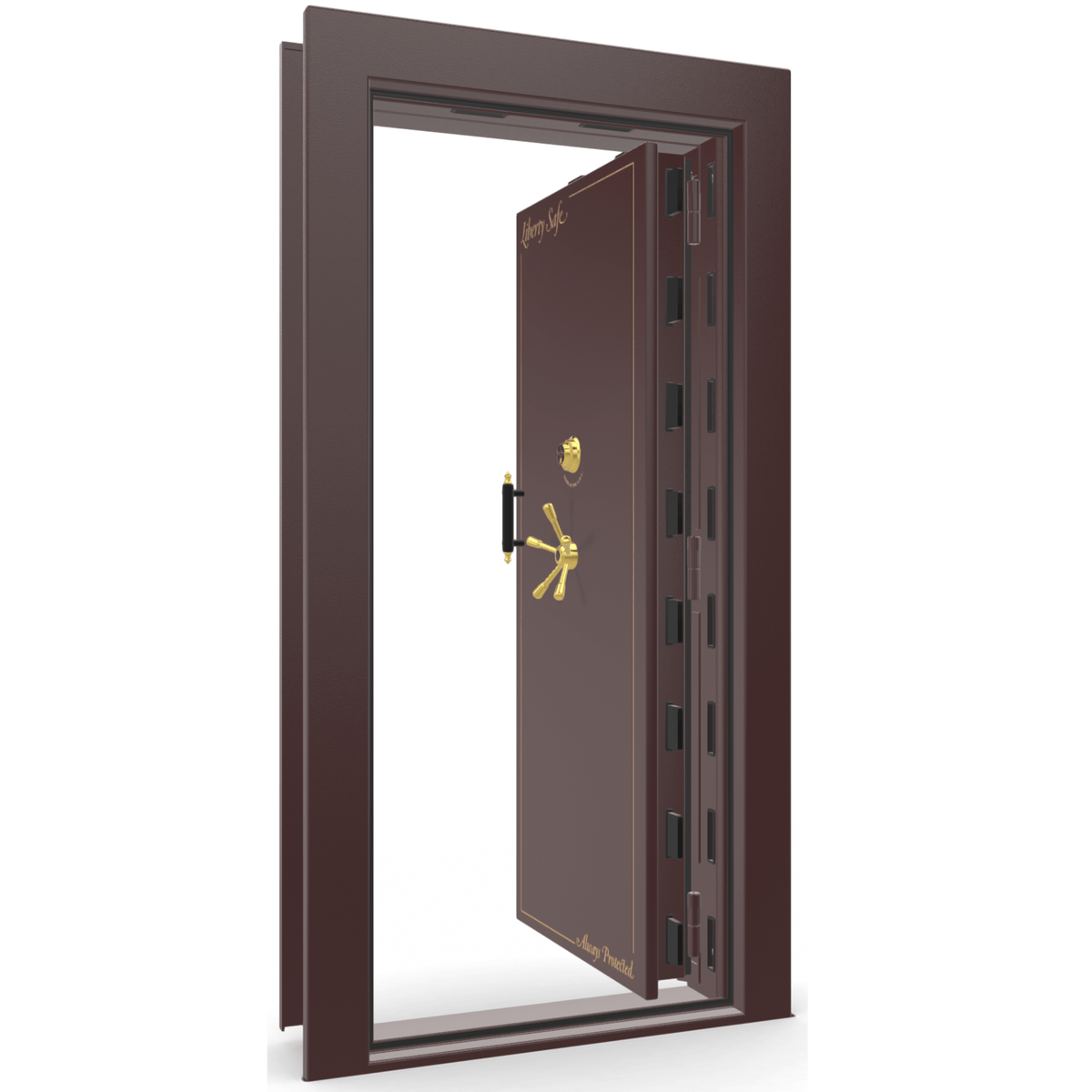 Vault Door Series | In-Swing | Right Hinge | Burgundy Marble | Electronic Lock